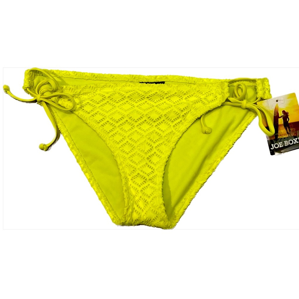 NWT Joe Boxer Crochet Yellow Bikini Bottom - Size Medium